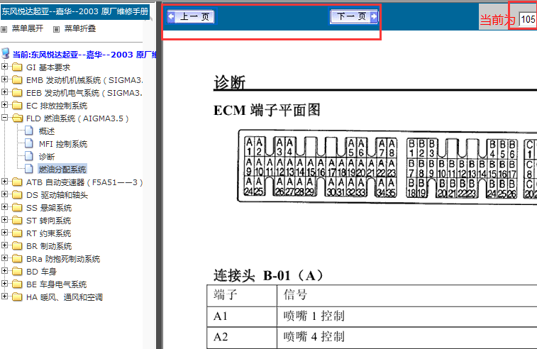 03年嘉华3.5发动机端子图