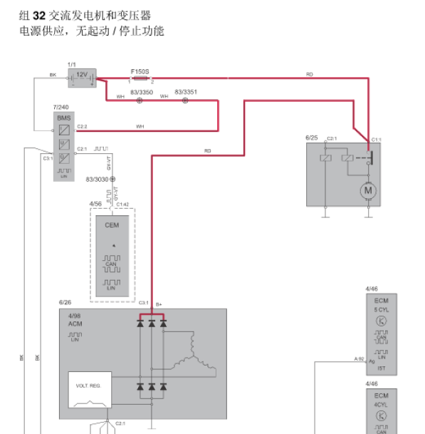 14年沃尔沃V40全车线路图