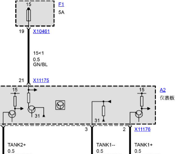 2006年宝马X5仪表线路图