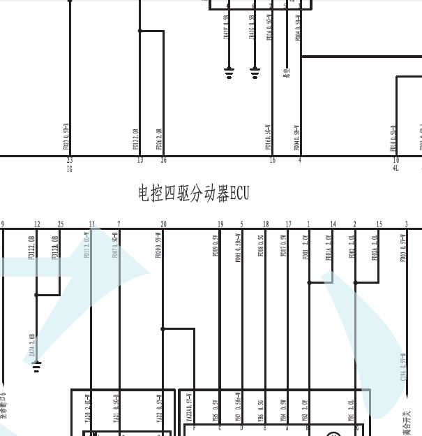 10年猎豹黑金刚四驱系统线路图