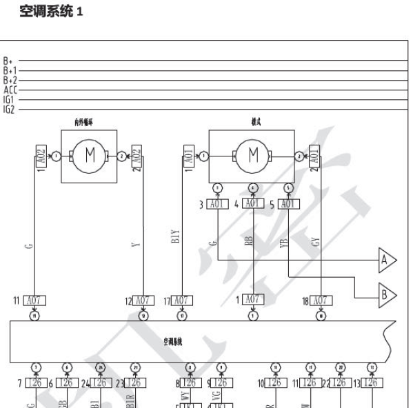 16年北汽幻速S6空调电路图