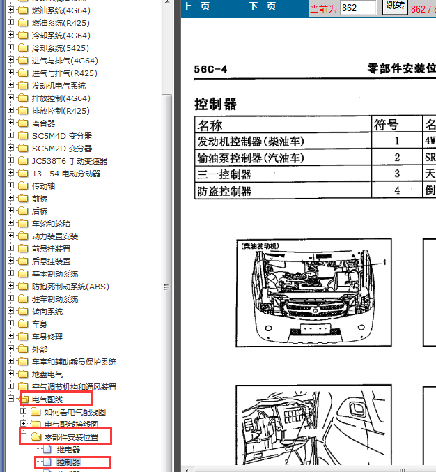 2007年猎豹CS6发动机电脑位置