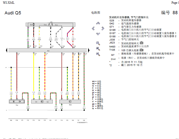 2014年A4L发动机控制电路图