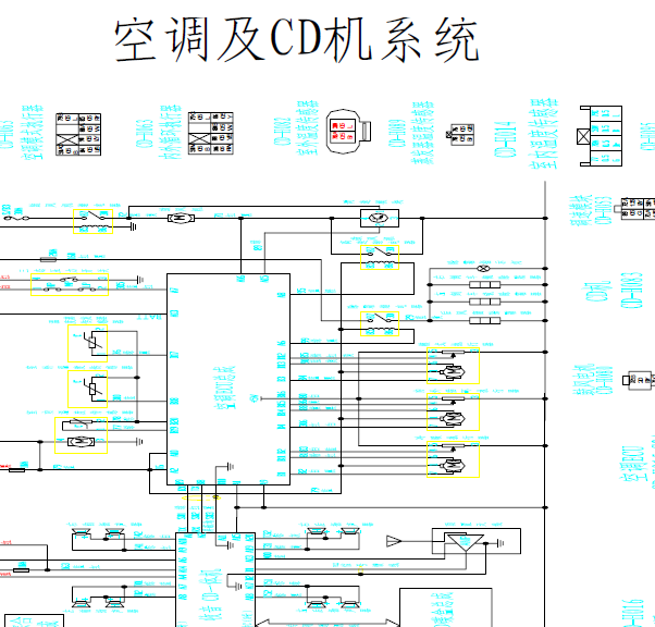 长城哈弗CUV空调及显示屏电路图