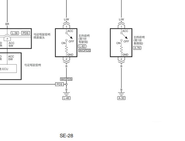 纳智捷大7座椅电路图
