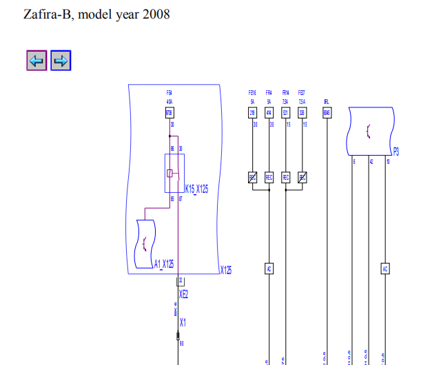 2008年欧宝赛飞利空调电路图