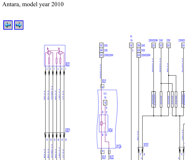 2010年欧宝安德拉油泵部分电路图