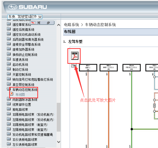 13年斯巴鲁森林人ABS线路图