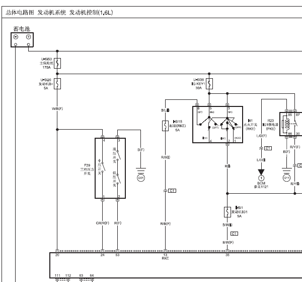 15年奔腾B50发动机线路图