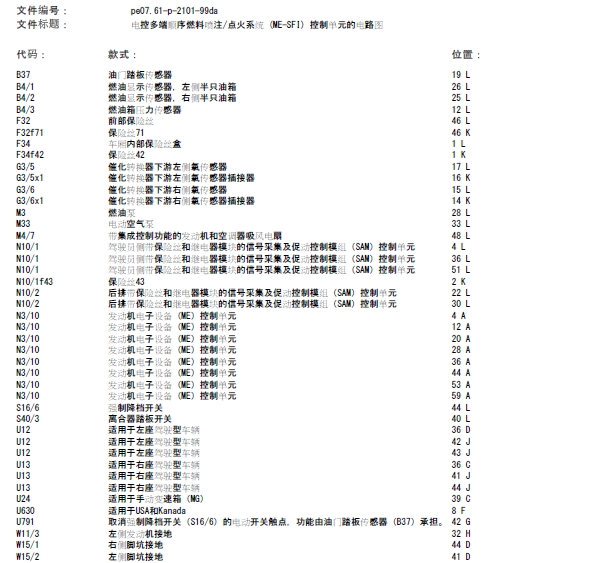 02年奔驰E280发动机线路图