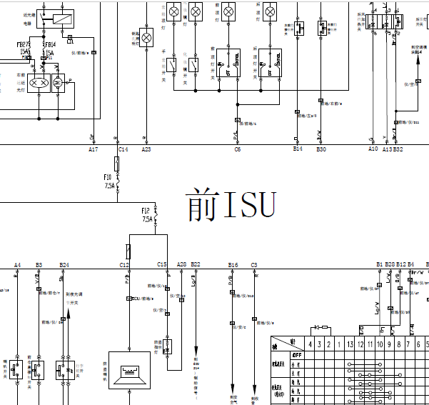 05年奇瑞 A520车身电路图