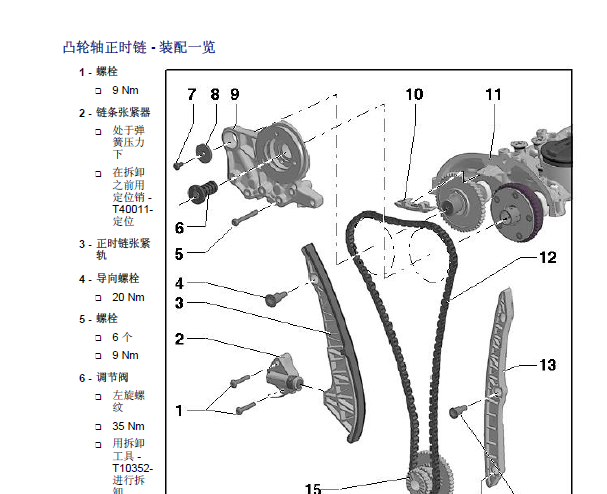2009年大众迈腾发动机正时