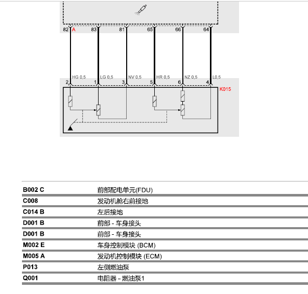 14年玛莎拉蒂总裁吉博力发动机电路图