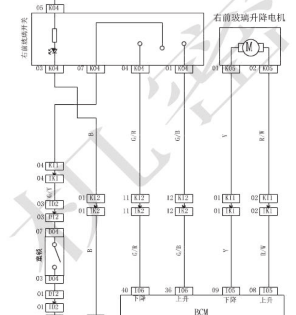 15年幻速S3电动门窗电路图