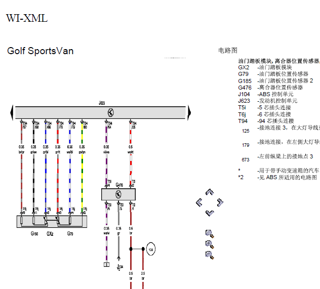 17年大众高尔夫发动机线路图