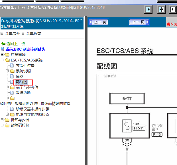 15年纳智捷优6 ABS线路图