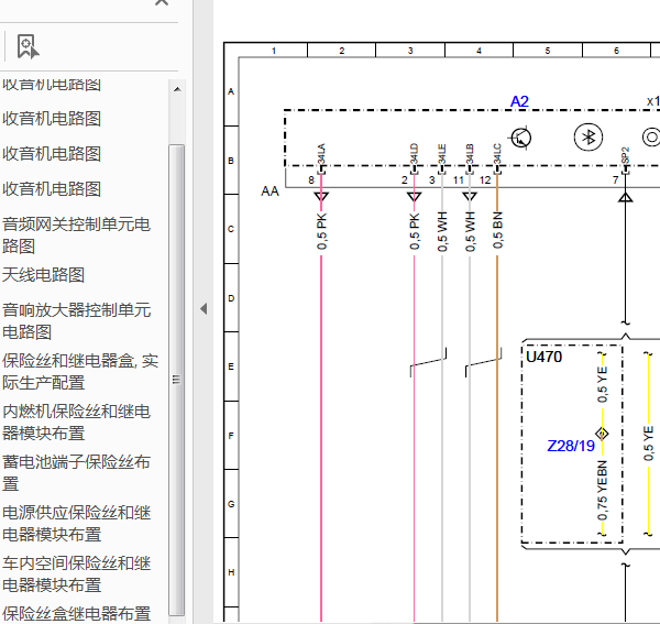 16年奔驰斯马特音响 和保险盒资料