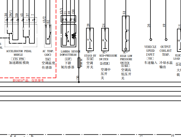 北汽威旺发动机电路图