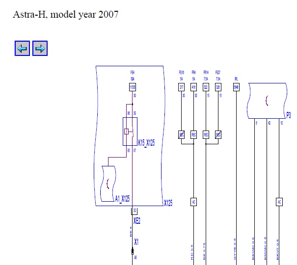 2007年欧宝雅特空调电路图