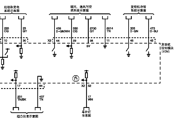 10年昂科雷发动机电脑电路