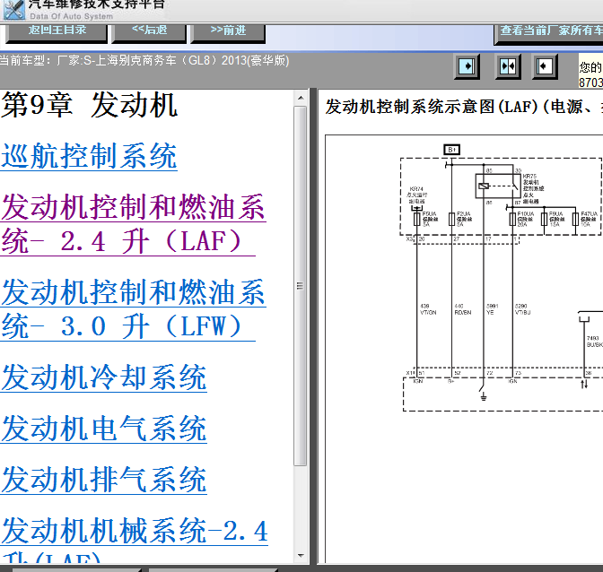 13年别克GL8线路图