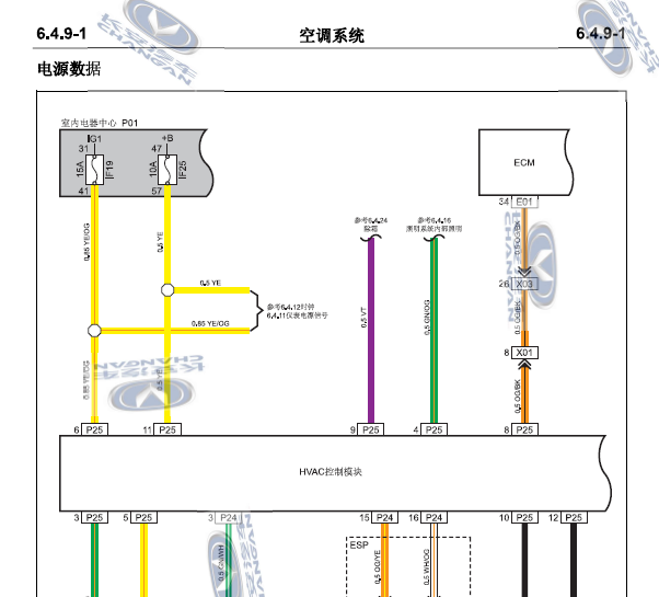 长安逸动空调线路图