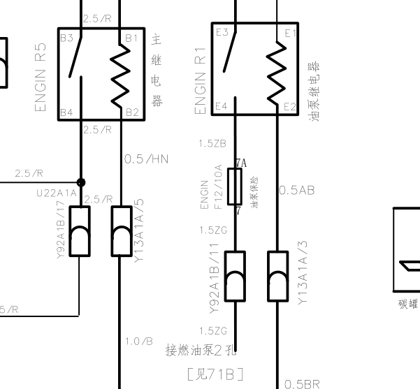 华晨中华发动机油泵线路图