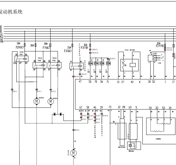 奇瑞瑞虎发动机线路图
