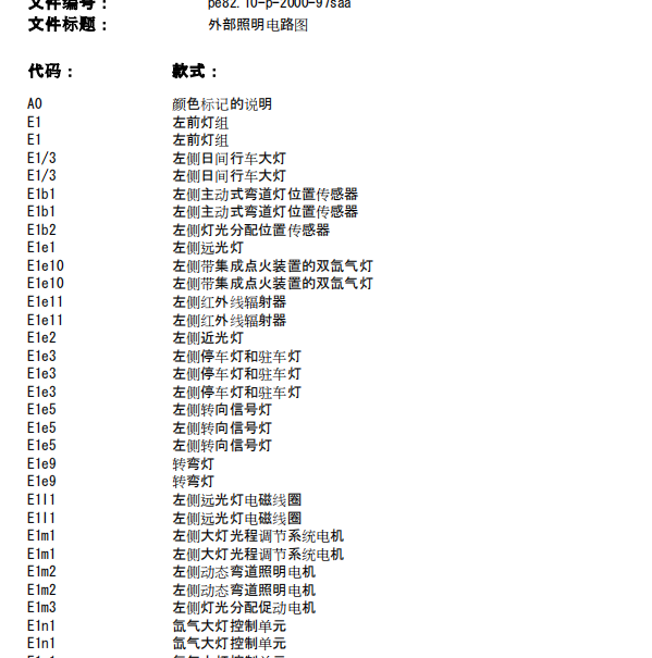 06年奔驰S350L左前大灯电路图