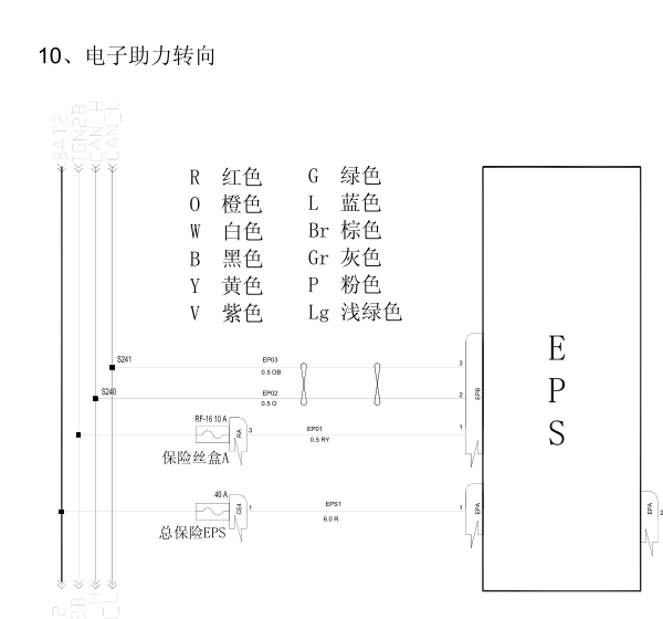 奇瑞A3动力转向电路图