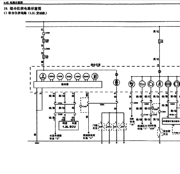 五菱仪表线路图