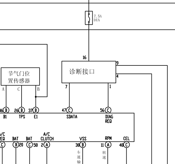 金杯阁瑞斯诊断系统线路图