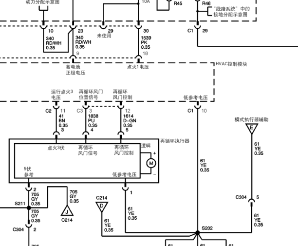 2009年凯迪拉克赛威空调电路图