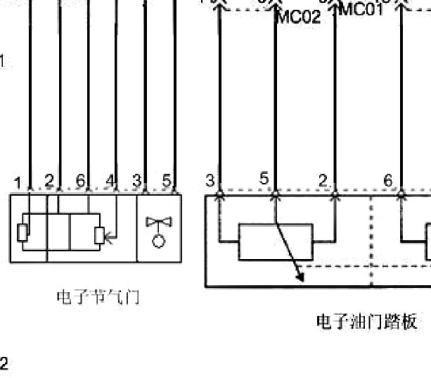 华泰圣达菲油门踏板电路图