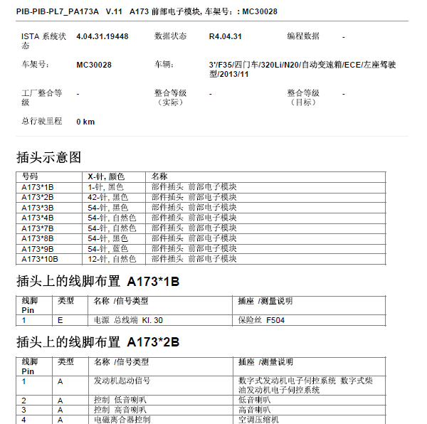 12年宝马30li车身针脚图