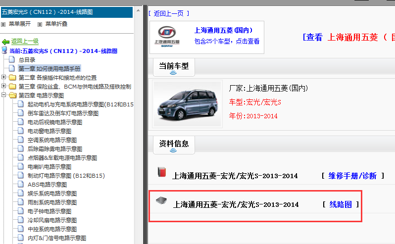 2014年五菱宏光S电路图