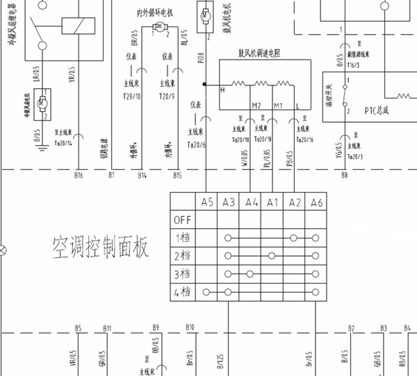 17年铃木北斗星空调线路图