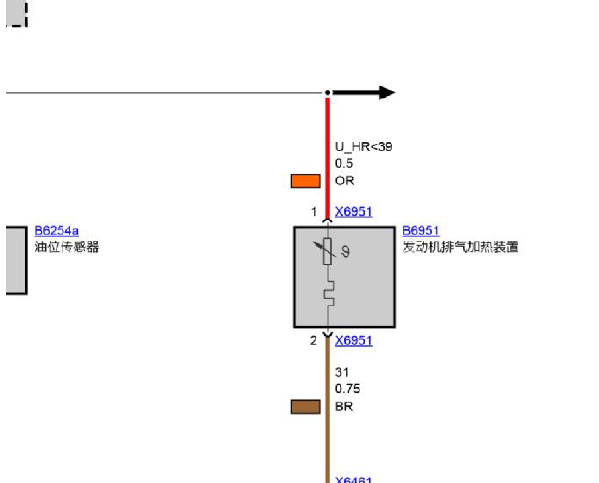 2010年宝马120i 机油油位传感器电路图