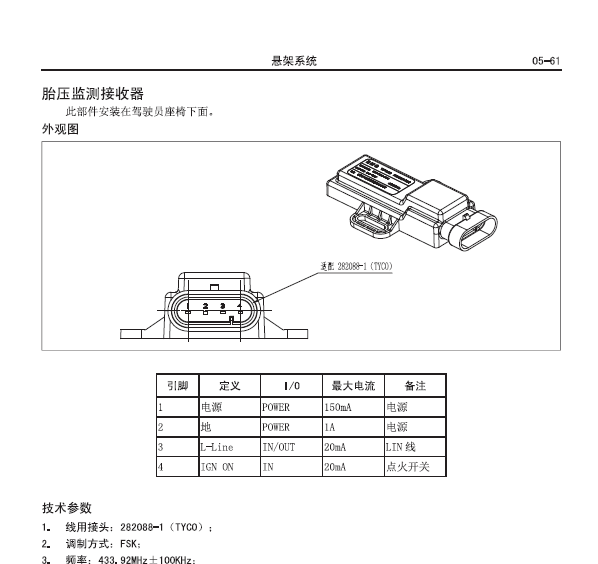 长城哈弗H5胎压系统手册