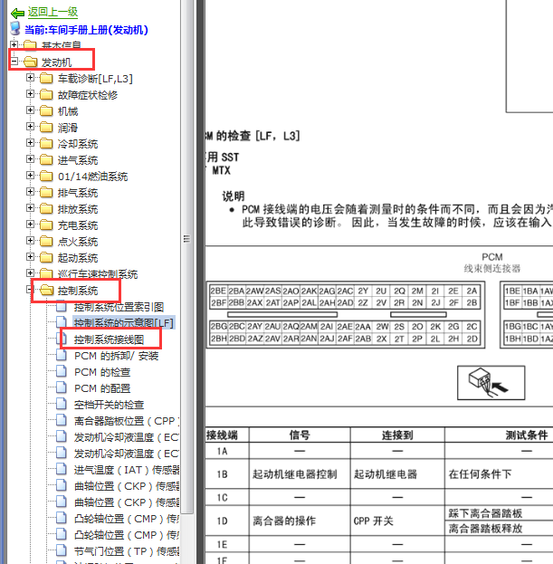 2006-2008年马自达3电脑板端子定义