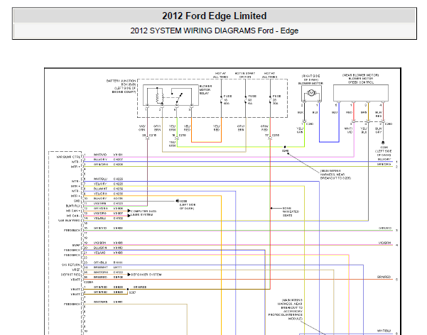 2012年福特锐界电路图