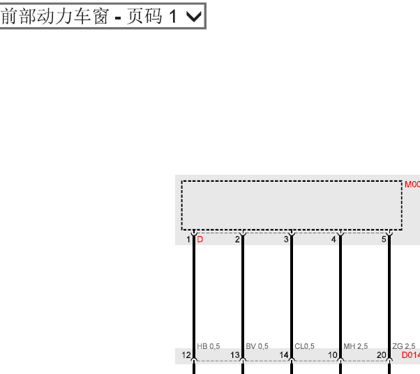 2014年玛莎拉蒂吉博力车窗电路图