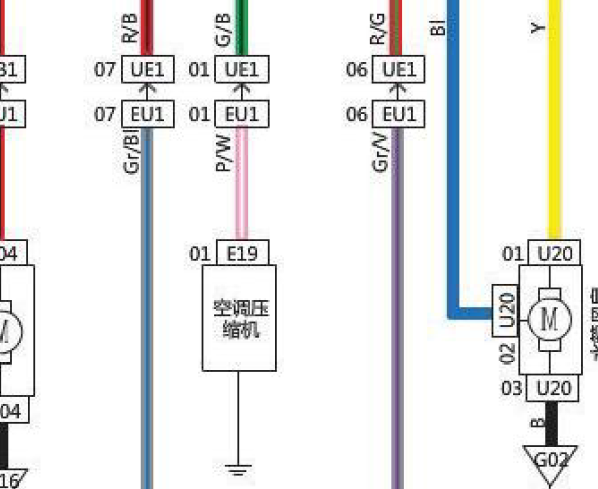 2017-2018年北汽幻速S7压缩机电路图