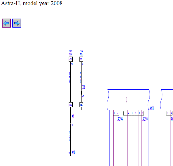 2008年欧宝雅特转向柱电路图