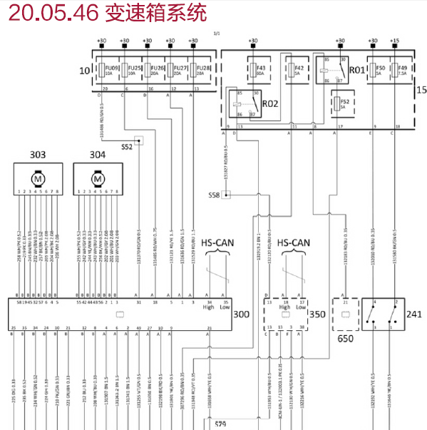 2016年观致3变速箱电路图