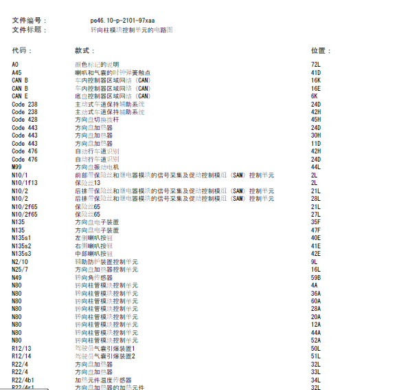 14年奔驰CLS260电动转向助力电路图
