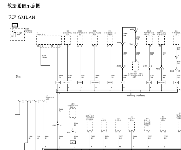 2018年比别克君越CAN电路图