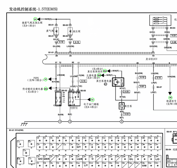 15年海马M6发动机线路图