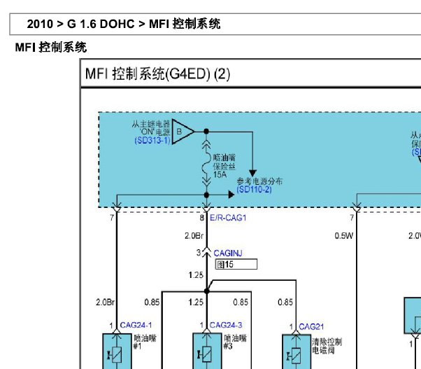 G4ED发动机电路图
