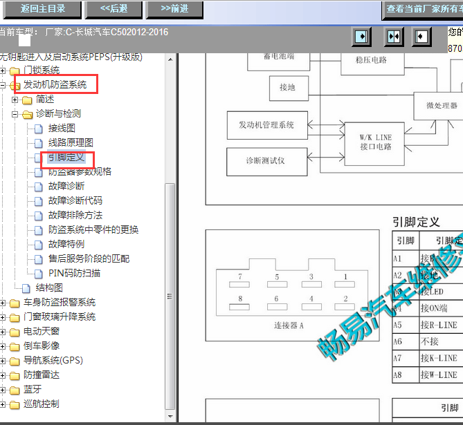 12年长城C50防盗针脚图